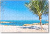 Tropisch Strand - Blauwe hemel - 252 Stukjes puzzel voor volwassenen -