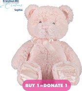 Coccinelle Teddy Beer Goed Doel Licht Roze 35cm