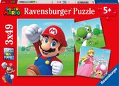 Ravensburger puzzel Super Mario - 3x49 stukjes - kinderpuzzel