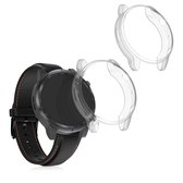 kwmobile 2x Hoes voor fitnesstracker voor Ticwatch Pro 3 / Pro 3 Lite - Siliconenhoes voor sporthorloge transparant