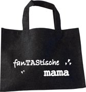Vilten Tas - Voor Een FanTAStische Mama - Cadeautje Voor Mama - Shopper Van Vilt - Antractie Vilten Tas Met Hengsels