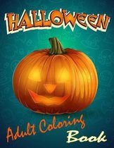 Halloween adult coloring book