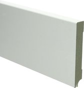 Hoge plinten - MDF - Moderne plint 120x18 mm - Wit - Voorgelakt - RAL 9010 - Per stuk 2,4m