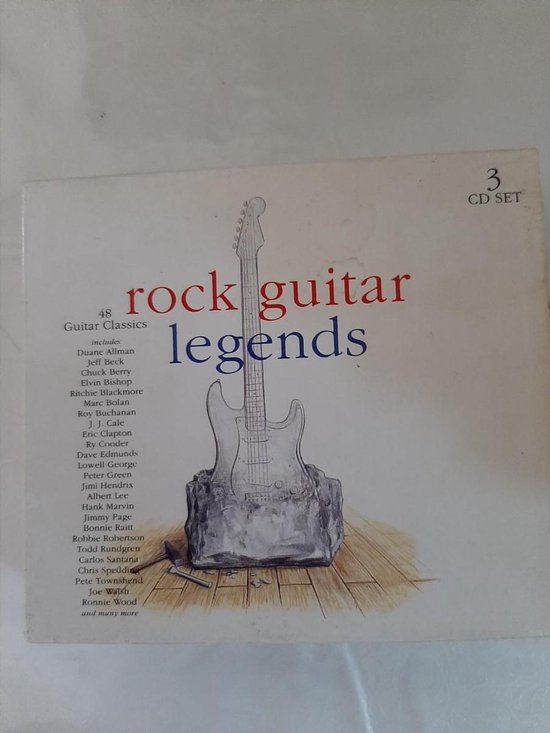 Rock Guitar Legends, Various | Media condition: Very Good Plus (VG+) | 3 x CD Compilation