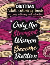 Dietitian adult coloring book for stress relieving and relaxation