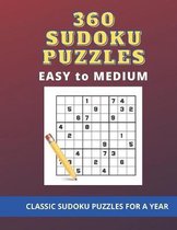 360 SUDOKU PUZZLES - EASY to MEDIUM