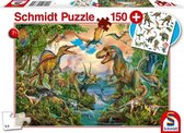 Schmidt puzzel Wilde Dino's, 150 stukjes - Puzzel