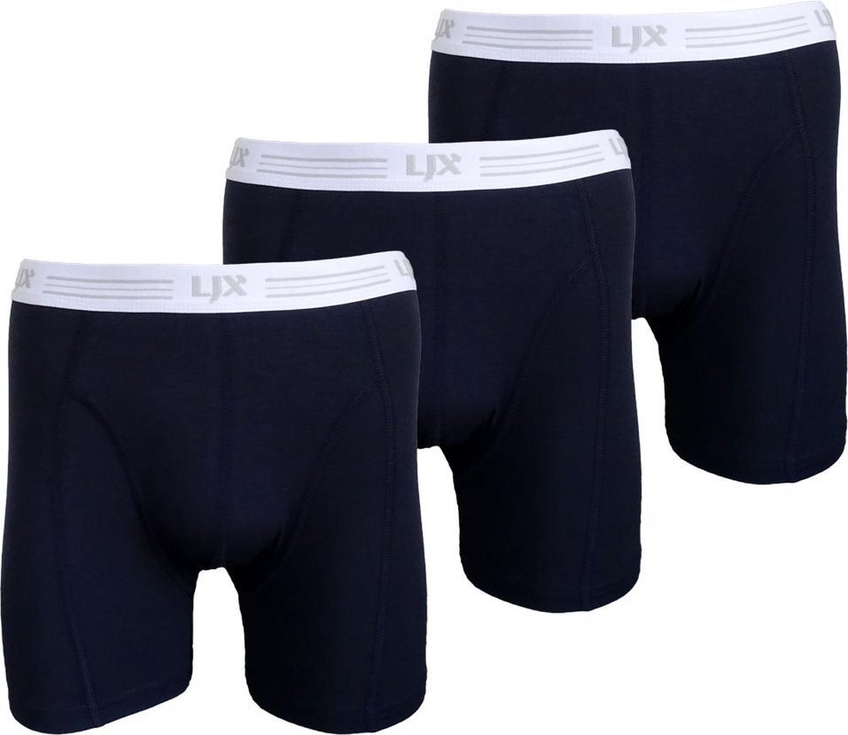Lumberjax - 3 pack - Premium Bamboe Heren Boxershorts - Maat M - Marine Blauw