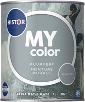 Histor MY Color Muurverf Extra Mat - Reinigbaar - Extra Dekkend - 1L - Symmetry - Grijs