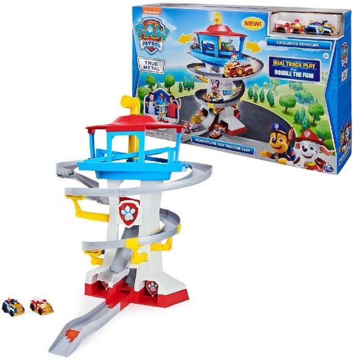 Quartier Général Pat Patrouille Avec 2 Véhicules - Jeu D'aventure Pour Enfants