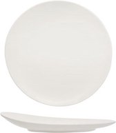 Cosy en Trendy Mat White - Dessertbord - D21cm - Porselein - (set van 6) en Yourkitchen E-kookboek