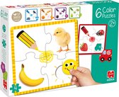 Jumbo - Goula - Kleurenpuzzels Dieren - 6x4 stukjes - Kinderpuzzel
