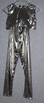 verkleedkleding discopakje zilver maat 140