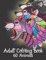 Adult Coloring Book 60 Animals