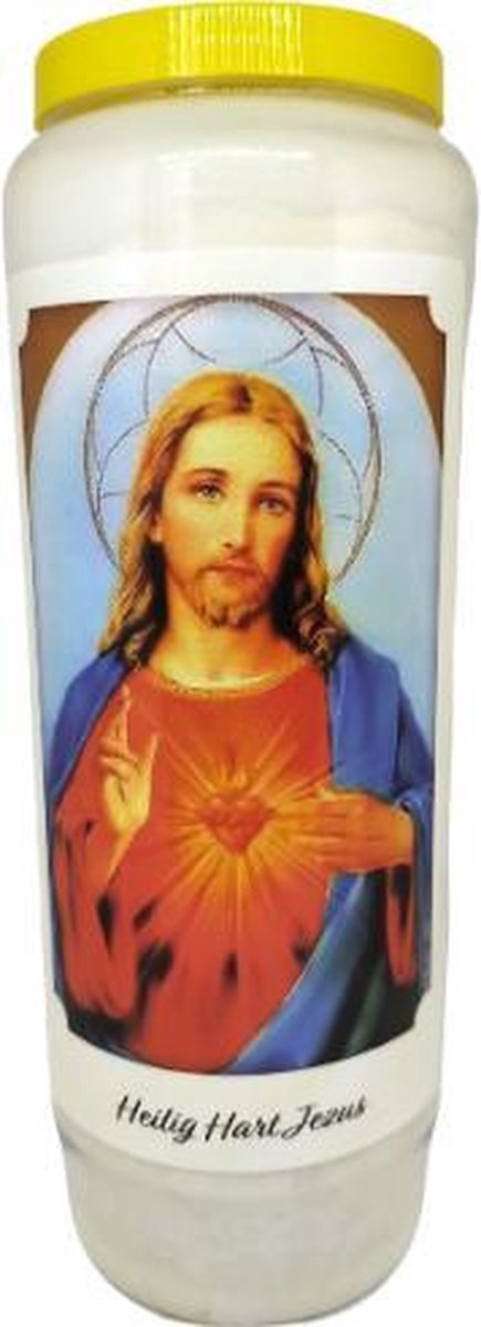 noveenkaars Heilig Hart Jezus - Noveenkaars - 9 dagen brander (20 stuks) Kleurloos