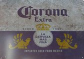 Corona Extra metalen wandbord - 30 x 38 cm