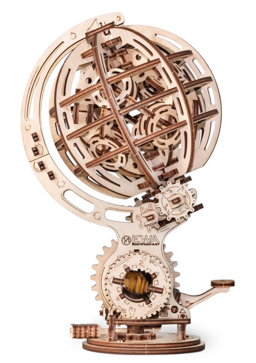 Eco-Wood-Art Kinetische Globe - Houten Modelbouw