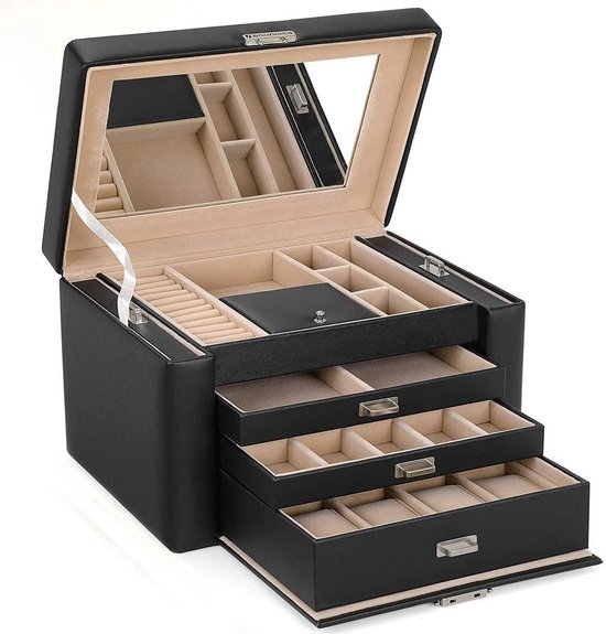 Stackers Supergrote Juwelendoos - Set Van 3 Stuks Goudkleurig