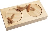 Duvo+ Houten sniffle `n snack puzzle cas 12x6x2,5CM