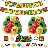 Super Mario Versiering - Mario Versiering - Verjaardag - Ballon - Ballonnen - Slinger - Slinger - Feest - Feestartikelen