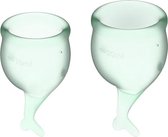 Satisfyer - Feel Secure Menstruatie Cup Set Lichtgroen