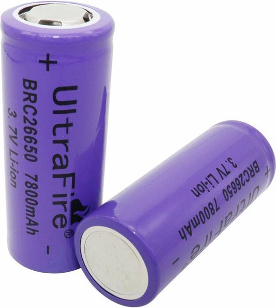 UltraFire 26650 7800mAh 3.7V Li-lon - | bol.com