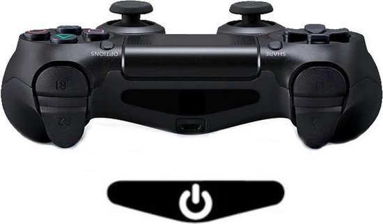 Controller Accessoires Stickers |PS4 | Playstation 4 | 1 Sticker | Uit/Aan Knop