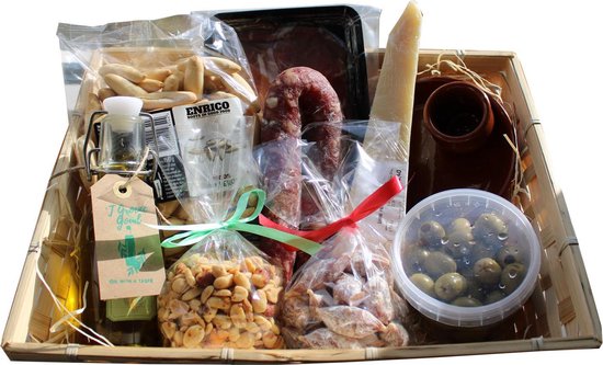 Tapasbox - Binnen 1 dag verzonden Kerstpakket - Cadeau - Geschenkset - Familie - Eten - Italiaans - Kerst - Koken