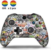 Siliconen Controller Hoesjes | Beschermhoes Skin | Geschikt voor Xbox One | Softcover Case | Grip | Grafitti