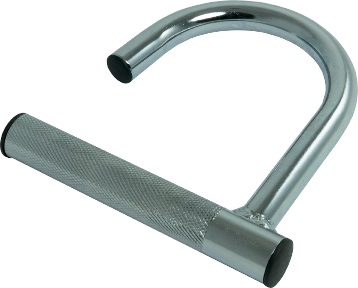 StreetGains® Handgreep voor Weerstandsbanden – Verhoog Grip en Comfort tijdens Calisthenics Training – Staal, Chroom – Universeel Geschikt voor Alle Resistance Bands