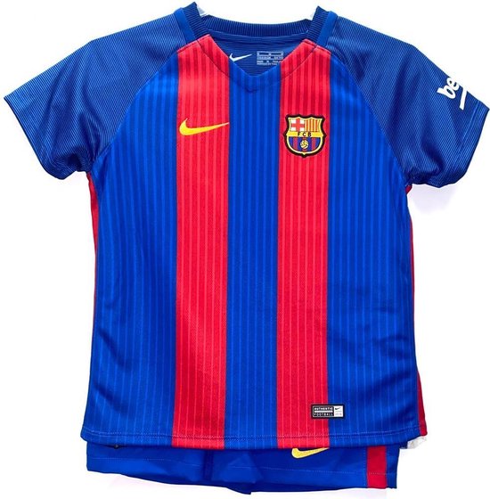 Barcelona Voetbalpak - Broek, Shirt, Sokken - Maat M 110-118 | bol.com