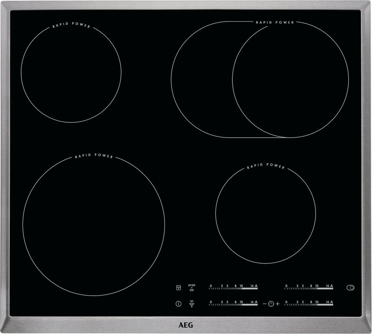 AEG KOOKPLAAT VITROCERAM 58CM HK654850