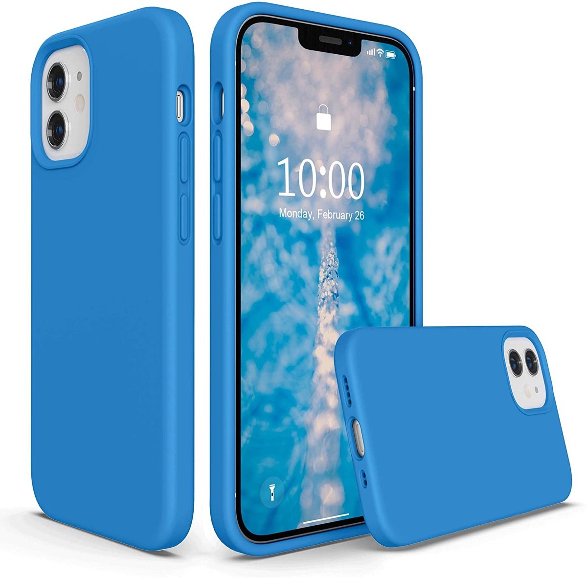 BixB iPhone 12 Pro Max Hoesje ring houder Hard cover Rose Goud + 2 Stuks screenprotector