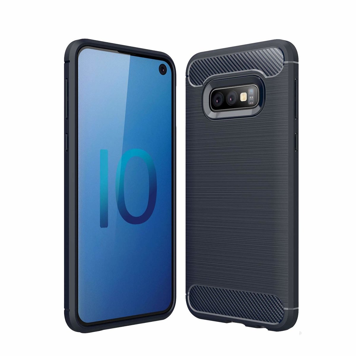 Soft Bruchem TPU Hoesje voor Huawei P Smart2019 -Donker Blauw - van Bixb