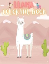 Llama Coloring Book