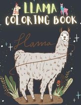 Llama Coloring Book