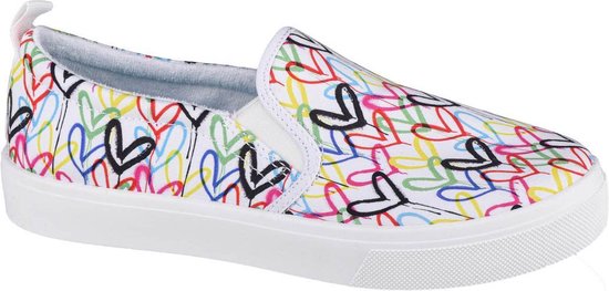 Skechers Poppy Drippin Love 155503-WMLT, Vrouwen, Wit, Sneakers, Sportschoenen, maat: 38 | bol.com