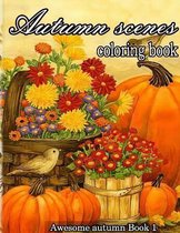 Autumn scenes coloring book