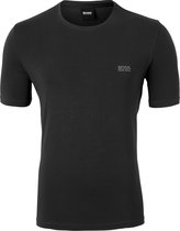 HUGO BOSS lounge T-shirt regular fit - heren T-shirt O-hals - zwart -  Maat: L