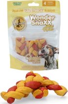 Wonder Snaxx - Kaas en bacon - Hondenkoek - 4 Braid stuks