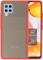 Wicked Narwal | Kleurcombinatie Hard Case voor Samsung Samsung Galaxy A42 5G Rood