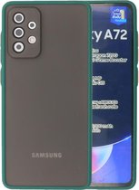 Wicked Narwal | Kleurcombinatie Hard Case voor Samsung Samsung Galaxy A72 5G Donker Groen