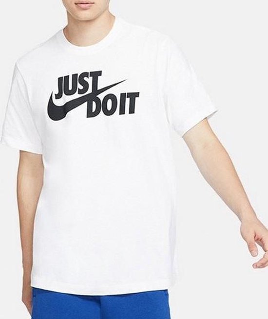 Nike Sportswear Just Do It Tee Sports Shirt - Taille XL - Homme - Blanc /  Noir | bol