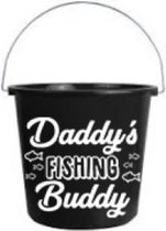 Poets - Emmer - 5 liter - Daddy's Fishing Buddy - Bonuspapa - Fopartikel - Vader - Spreukbord - Quotebord - Cadeau - Geschenk - Vaderdag - Verjaardag - Kado - Kerst - Papa