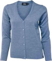 Ivanhoe Vest Cashwool Dames Merinowol Jeansblauw Maat 42