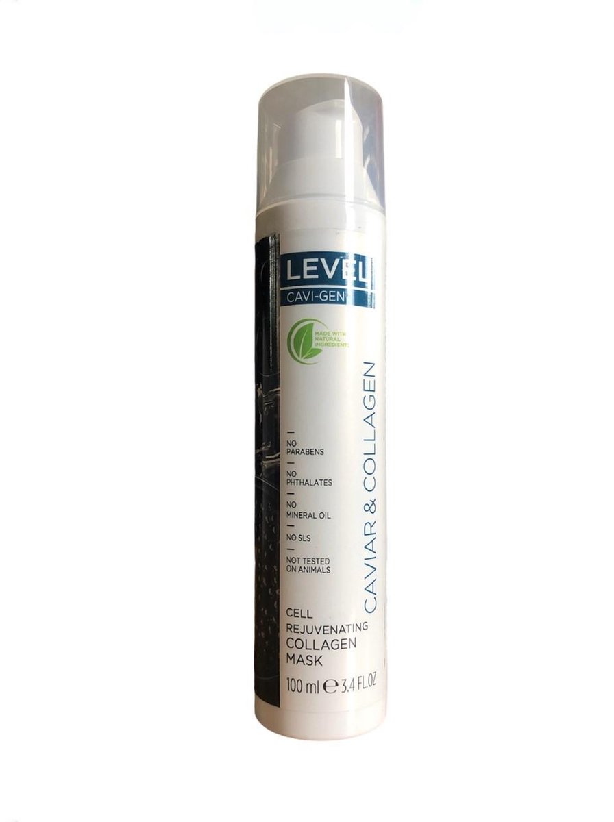 Level - Dead Sea Minerals Caviar & Collagen - Cell Rejuvenating Collagen Mask 100 ml (Dode Zee Mineralen Kaviaar & Collageen - Cel Verjonging Collageen Masker)
