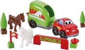 Ecoiffier Abrick paardentrailer - Constructiespeelgoed - Kinderen - Paarden