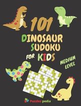 101 Dinosaur Sudoku For Kids - Medium Level