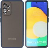 BestCases -  Samsung Galaxy A52 5G Hoesje - Samsung Galaxy A52 5G Hard Case Telefoonhoesje - Samsung Galaxy A52 5G Backcover - Blauw