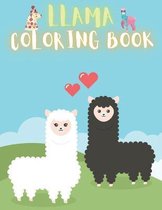 Llama Coloring Book